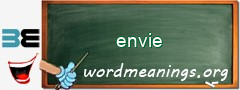 WordMeaning blackboard for envie